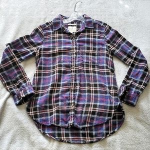 American Eagle soft flannel shirt boyfriend fit XS